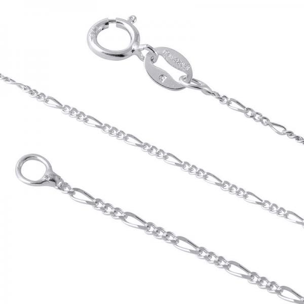 Lant argint 925 figaro 50 cm lungime 1 mm grosime LSX0117 - Classical You [1]